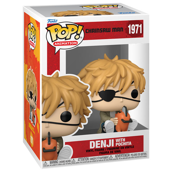 Funko POP #1971 Chainsaw Man Denji with Pochita Figure